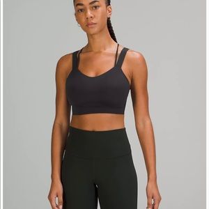 NWOT Lululemon Like a Cloud Longline Bra 
Light Support, D/DD Cup size 8 black